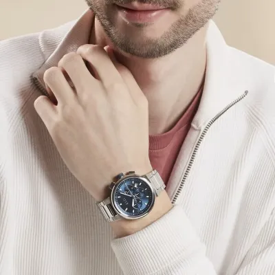 Heren Horloge Hugo Boss Blue Dial Men's Watch